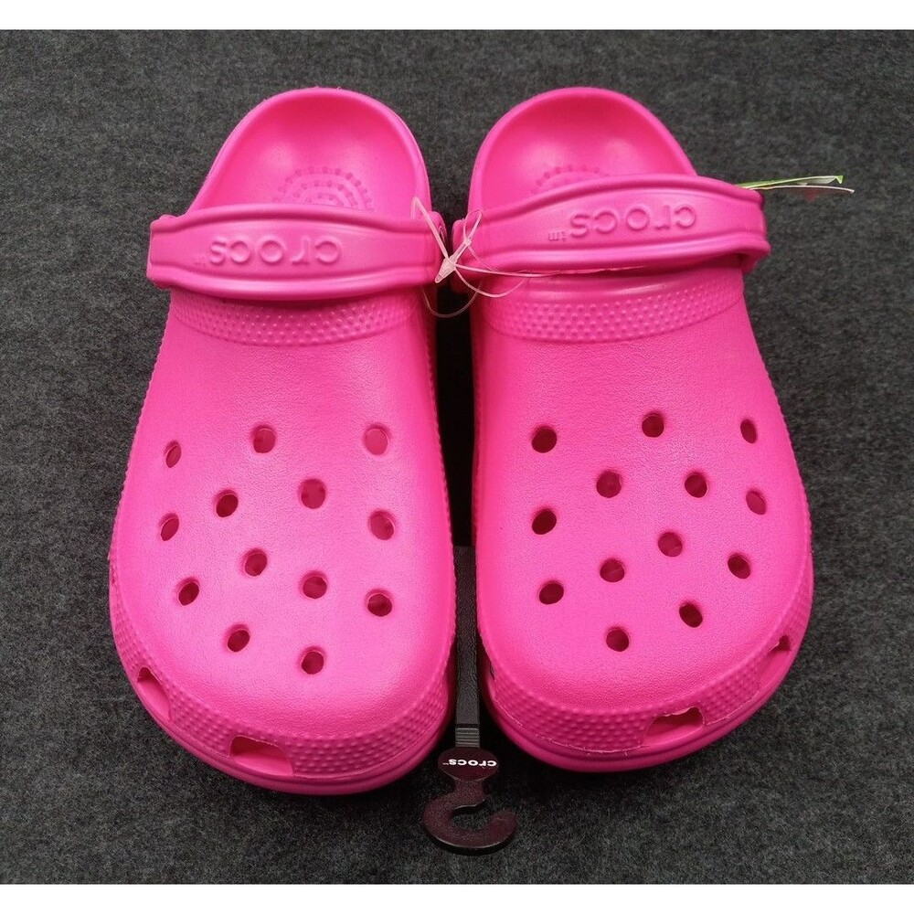 Crocs Pink Clogs Womens 9 Mens 7 Classic Comfort Work Professional Footwear NWT - Picture 6 of 10